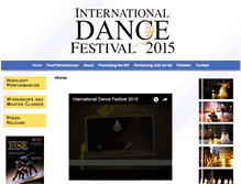 Tablet Screenshot of dance-festival.info